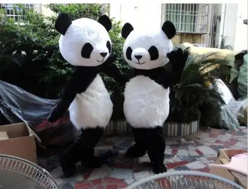 

New Adult Best Sale Lovely High Quality Professional Both Panda Mascot Costume Christmas Fancy Dress Halloween Mascot Costume