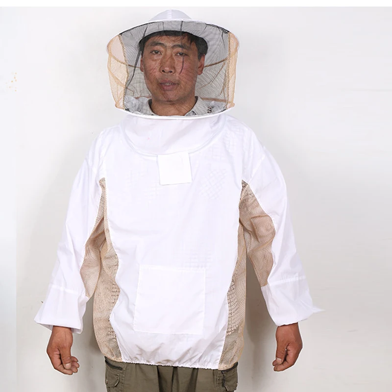 

New 2020 Beekeeping Jacket Veil Set Anti-bee Protective Safety Breathable Clothing Smock Equipment Supplies Bee Keeping Jacket