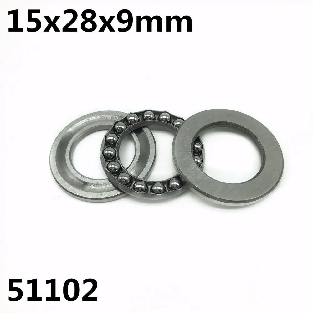 

10Pcs 51102 15x28x9mm Axial Thrust Ball Bearings 8102 High quality