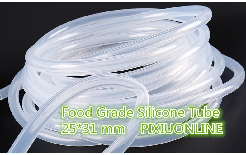 1PCS  YT840  Imported Silicone Tube Food Grade Capillary Transparent Hose   25 mm* 31 mm   Plumbing Hoses  1Meter