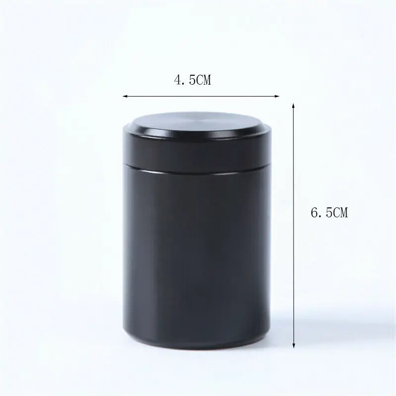 Airtight Smell Proof Container Aluminum Herb Stash Tea Jar Metal Can  Boxes 70ML