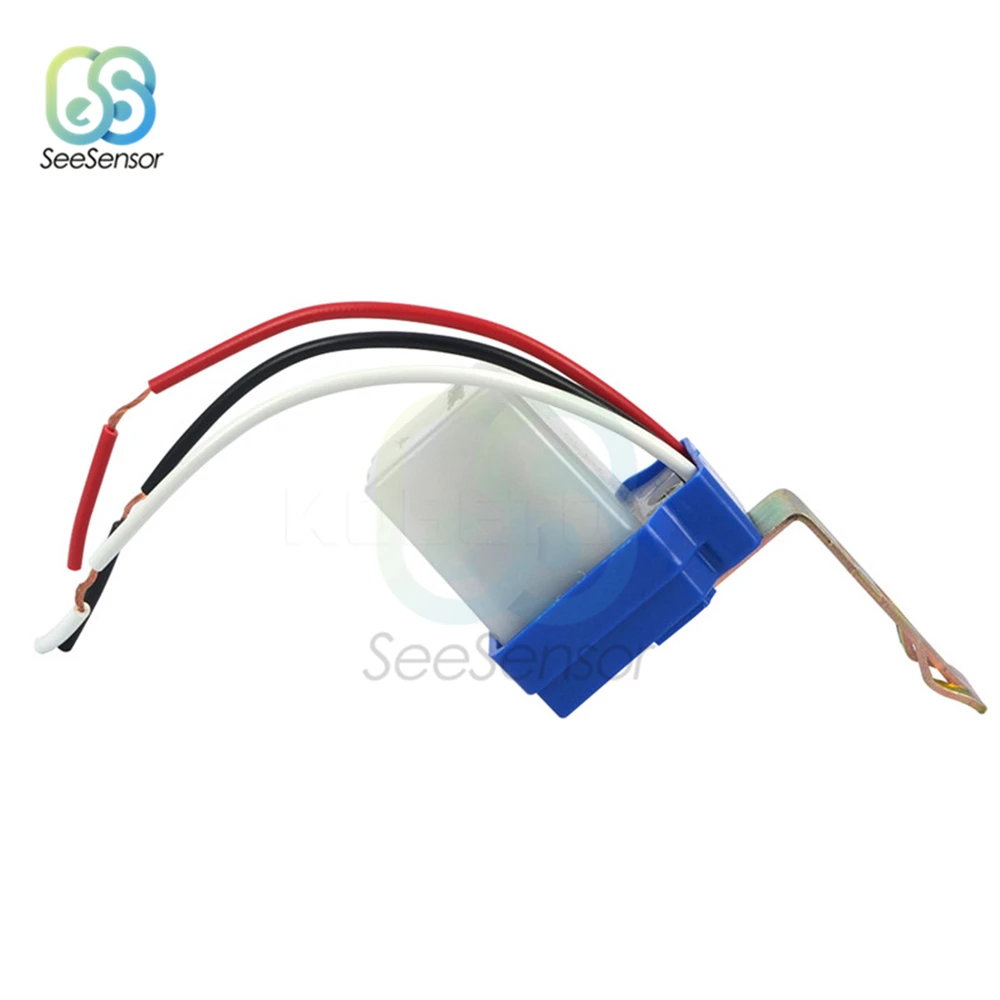 Automatic On Off Photocell Street Lamp Light Switch Controller Photo Control Photoswitch Sensor Switch 12V 24V 220V 50-60Hz 10A