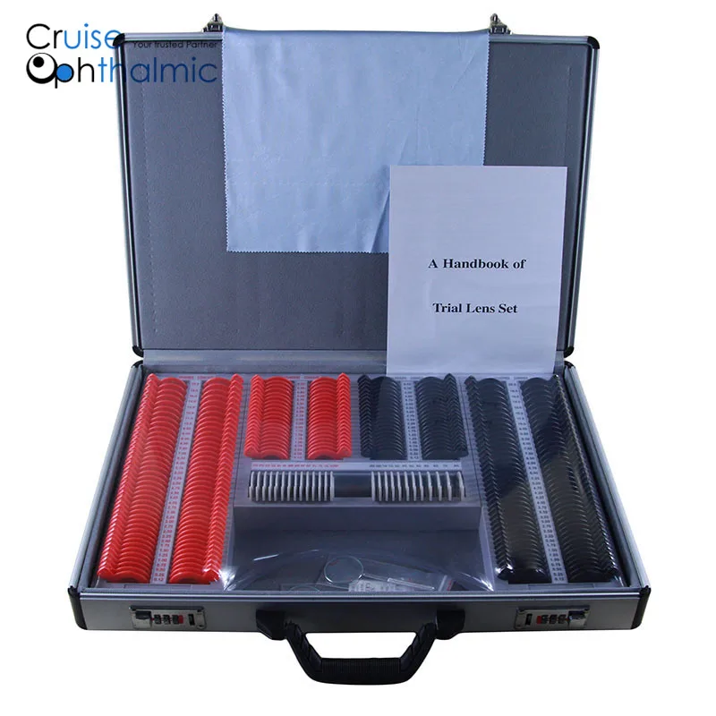 Optometric Trial Lens Set PL266-B2 266 pcs Rim Reduced Aperture 26mm Round Handle Ship from PolandPL266 with Aluminum Case