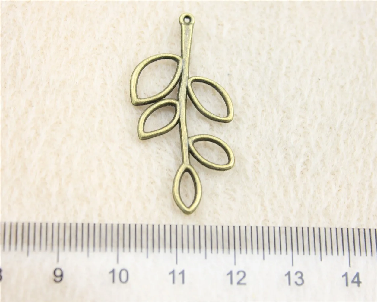 62pcs/lot 37*19mm ancient bronze Hollow Leaf charm Pendants DIY jewelry for bracelet necklace earring