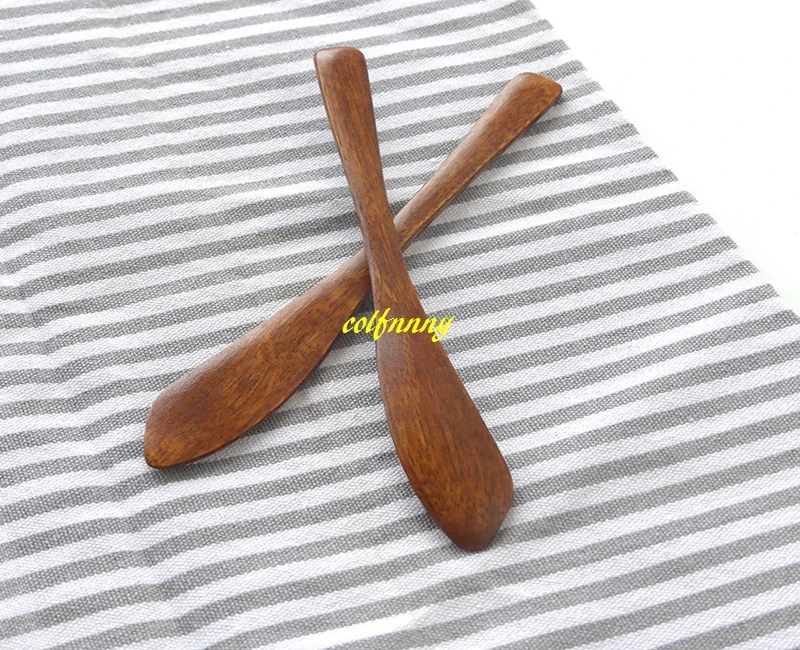 

500pcs/lot 15.5x2cm Wooden Butter Knife Pastry Cream Cheese Butter Cake Knife Cake Decorating Baking Tools