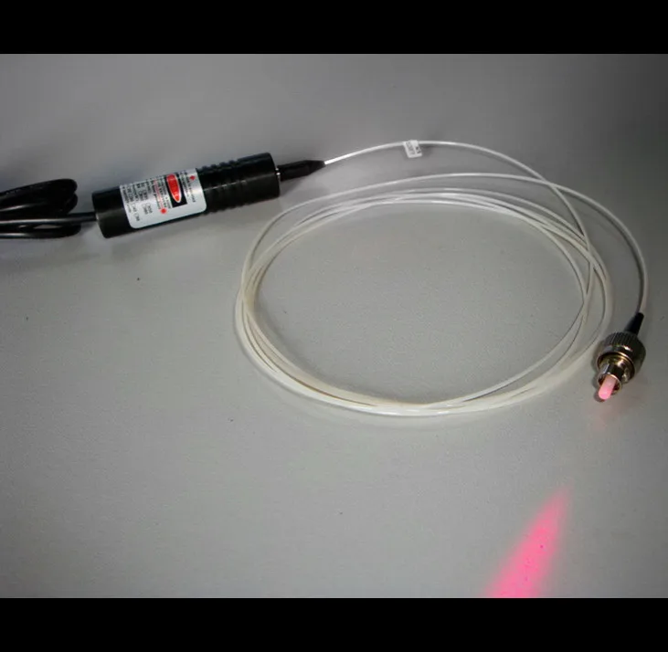 

650nm 20mW Red Fiber coupling Laser dot Module Positioning Laser / Single Mode Dot FC Interface