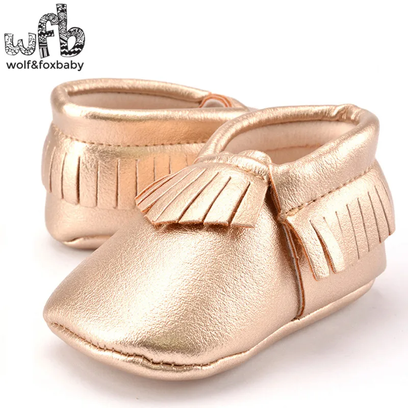 

Retail First Walkers Soft Bottom Antiskid solid color Fringe bling casual shoes fashion Baby Shoes Newborn infant Toddler