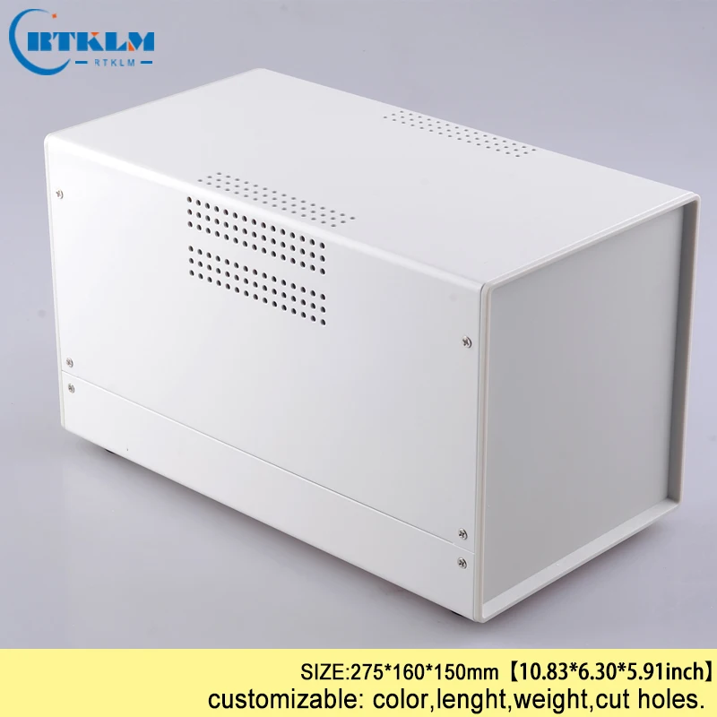 Four colors Iron enclosure for junction box metal electronic enclosure diy iron profile housing instrument case 275*160*150mm