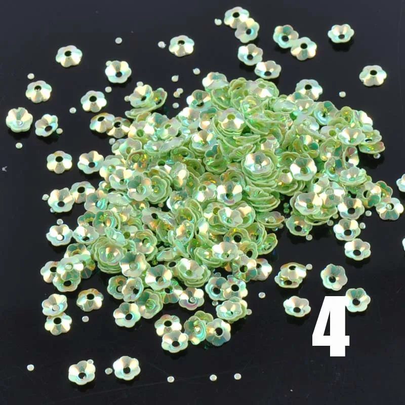 10g Mini Mixed Flower Sequin Paillette Sewing Scrapbooking Craft accessories lentejuelas 4mm CP0818