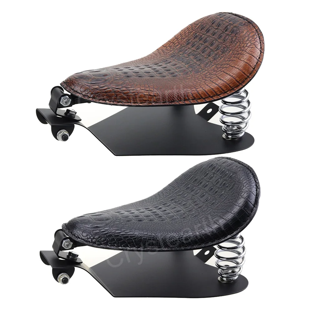 

Motorcycle Saddle Vintage Pad Cushion Solo Seat Baseplate & Bracket Mounting Kit For Harley Sportster 883 1200 XL Bobber Chopper