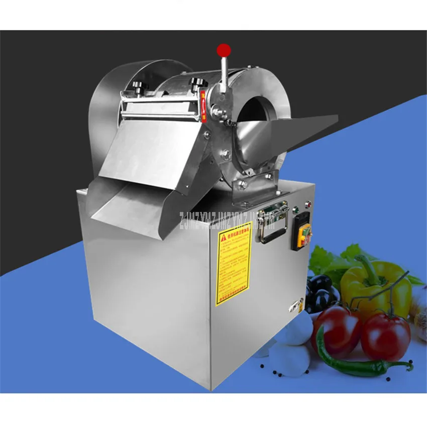 Commercial Restaurant Vegetable Cutter Mincer Potato Slicer Onion Cabbage Slicing Machine Potato Chipper Dicer 3.5 mm 10mm Blade