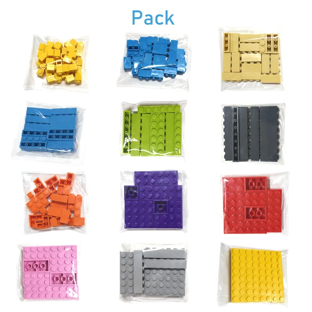 100pcs 2x8 Dot DIY Building Blocks Thick Educational Creative Toys for Children Figures Plastic Bricks Size Compatible With 3007