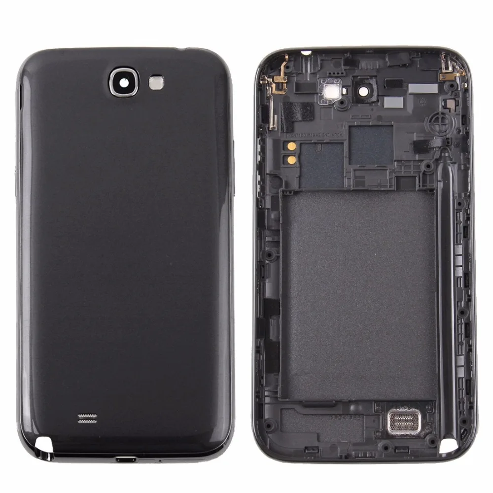 iPartsBuy Middle Frame Bezel + Battery Back Cover for Galaxy Note II / N7100