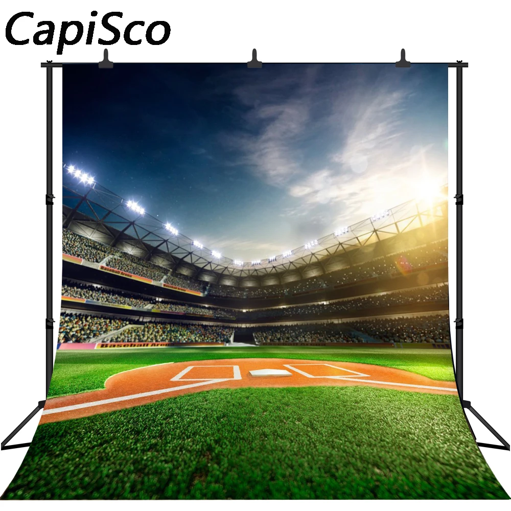 Capisco photographic background baseball arena lawn stadium competition Photographic background for study Photo background