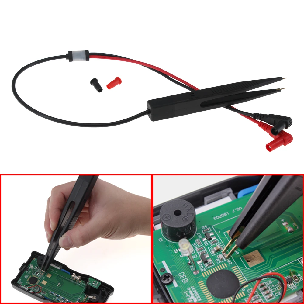 Imagem -02 - Smd Smt Chip Teste Clipe Lead Probe Multímetro Digital Medidor Pinça Capacitor Pinças de Resistência para Fluke para Vichy