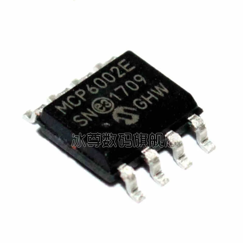 ใหม่ MCP6002T-I/SN MCP6002-I/SN MP6002 Dual Low Power ราง Rail เครื่องขยายเสียง