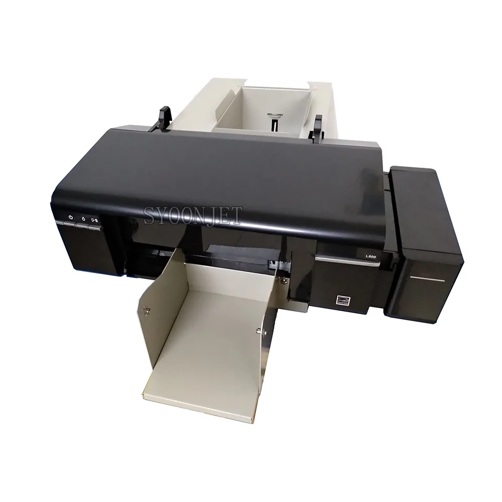 Automatic PVC id cards inkjet printer with 52 trays for Epson L800 printer for id card CD-DVD printing machine