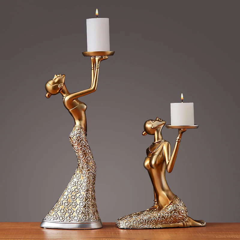 

Creative Portrait Girl Candle Holders, Wedding Decoration, Table Centerpieces, Candlestick, Figurines, Home Decoration