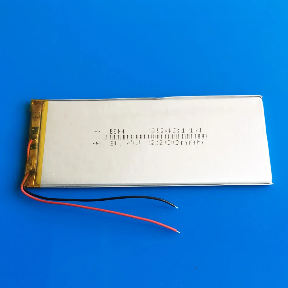 3.7V 2200mAh polimer Lipo ogniwa akumulator litowy 3543114 do nawigacja GPS MP3 Power Bank DVD tabletka klawiatura komputerowa