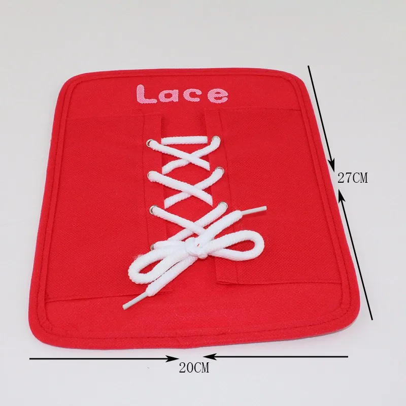 몬테소리 드레싱 프레임 6 개 세트, 지퍼 스냅 버튼 버클 레이스 타이 조기 교육 취학전 완구