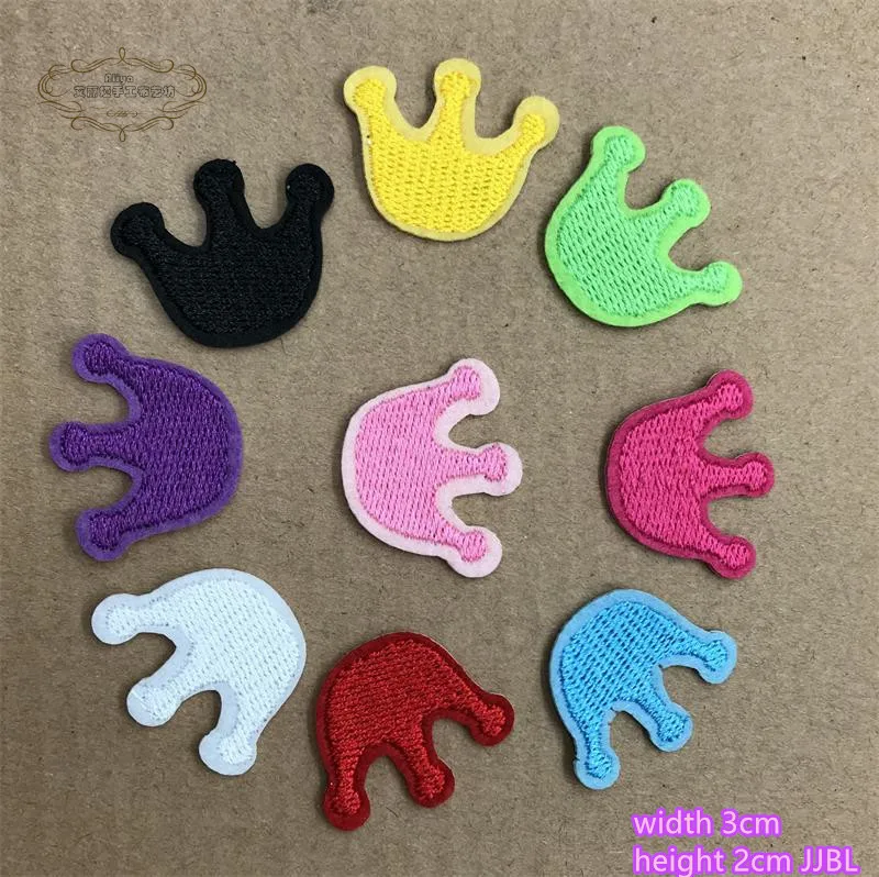 1 pcs Colorful Crowns Dots embroidered iron on popular patches cloth accessories bag hat repair Appliques phone decor diy image 3
