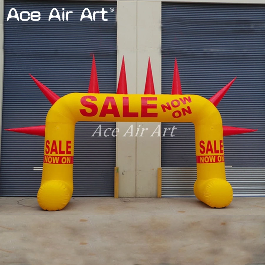 

Attactive Advertisement cheap inflatable gate arch with Text SALE for commercial promotion