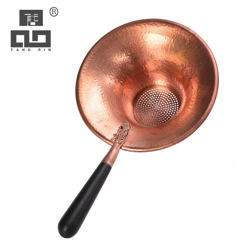 

TANGPIN-Handmade Copper Tea Strainers, Kung Fu Tea Accessories, Coffee and Tea Tools