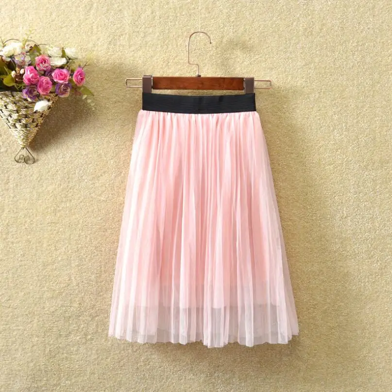 Baby Toddler Children Clothes School Girls Princess Mesh Tutu Skirts Kids Party Wedding Pleated Skirt Girl Tutus