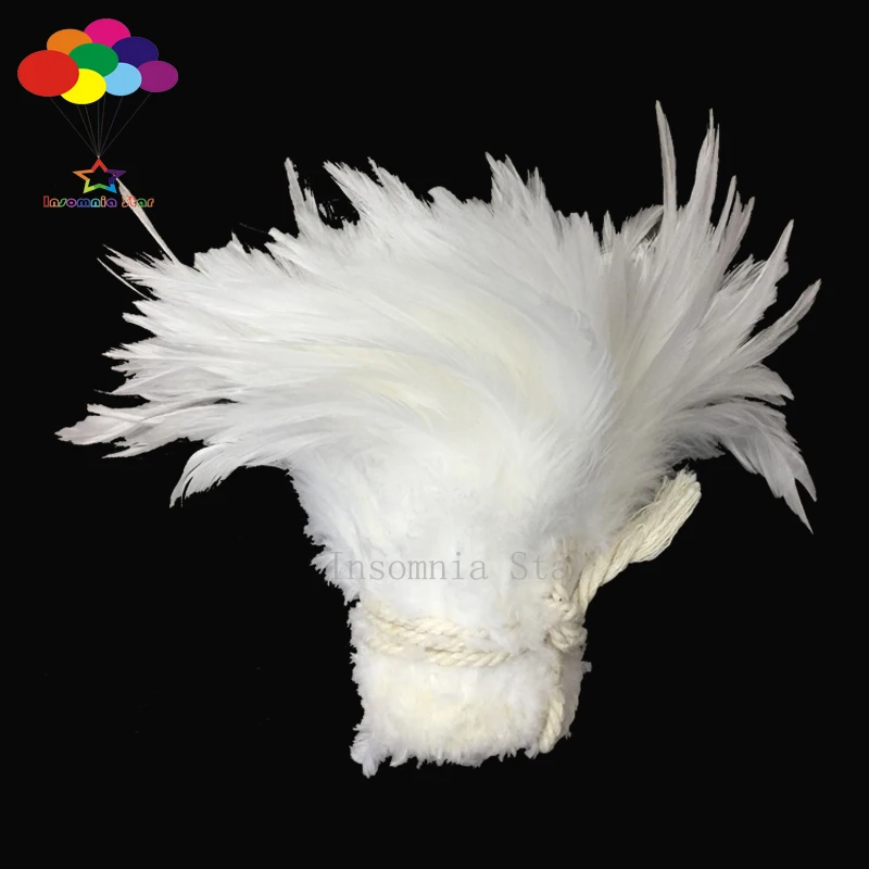 1000 pcs Carnival Rooster Saddle Hackle Feather Strung 4-6 inch / 10-15 cm Chicken feather Trimming Cock Ribbons