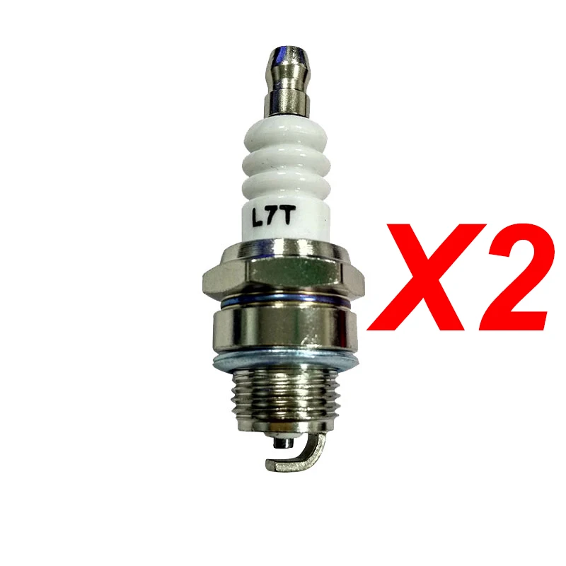 2pcs/lot High Quality Spark Plug L7T FOR 2 STROKE ATV MINI SUPER POCKET BIKE Trimmer Mower 47CC 49CC 50CC