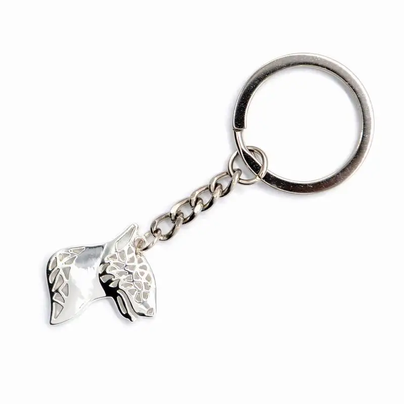 Fashion Jewelry Bull Terrier Dog Key Chains Jewelry Dog Shaped Key Chains