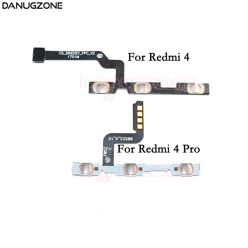 Power On / Off Button Volume Mute Switch Button Flex Cable For Xiaomi Redmi 4 PRO 4PRO