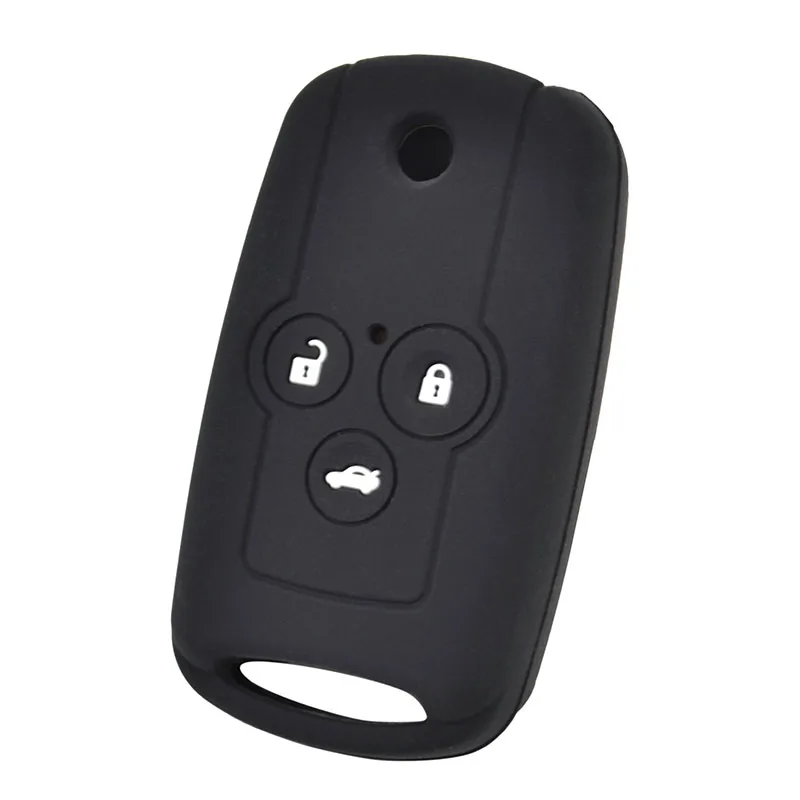 For Honda Accord Civic CRV CRZ Jazz For ACURA MDX TL TSX ZDX RSX 3 Button Silicone Car Remote Key Fob Shell Cover Case