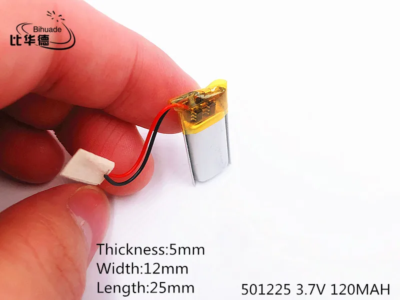 Li-Po 3.7V 120mAh 501225 Lithium Polymer Li-Po li ion Rechargeable Battery cells For Mp3 MP4 MP5 GPS