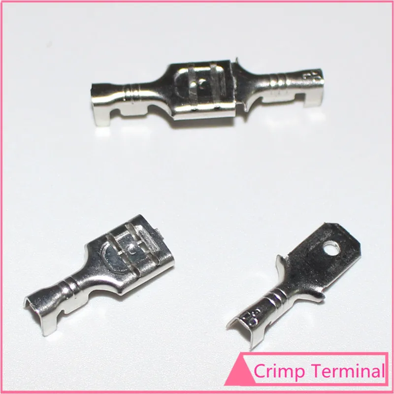 20pairs 4.8mm Crimp Terminal 4.8 mm Male Female Spade Connector for 22-16AWG Wire