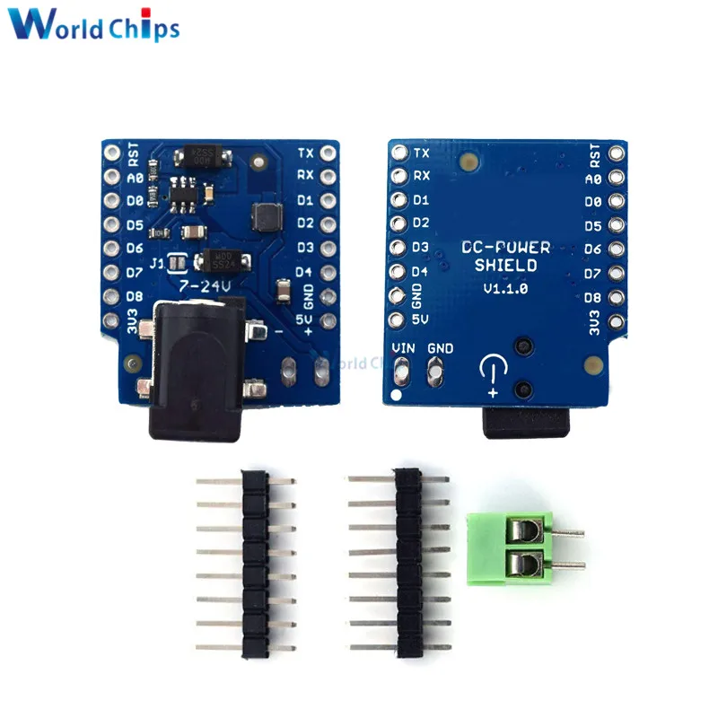 10PCS For WEMOS D1 Mini DC Power Shield V1.1.0 Development Board For Wemos D1 Mini Shield