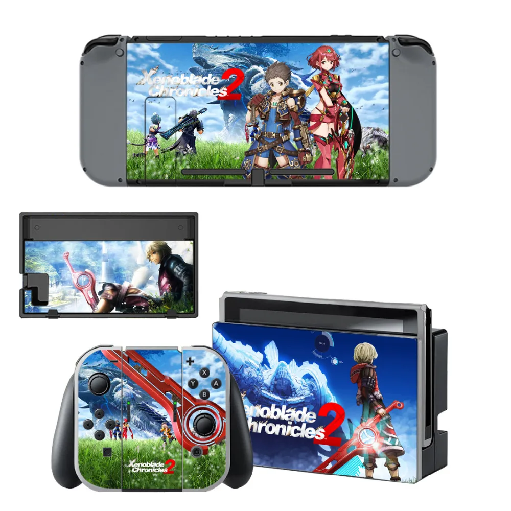 Xenoblade Chronicles 2 Skin Sticker Decal For Nintendo Switch Console and Controller For NS Protector Cover Skin Sticker