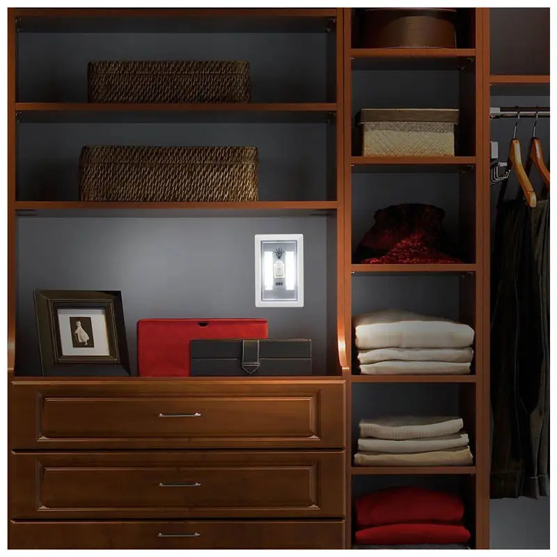 5PCS/lots  Wireless COB LED Wall Switch Closet Cordless Night Light Battery Operated