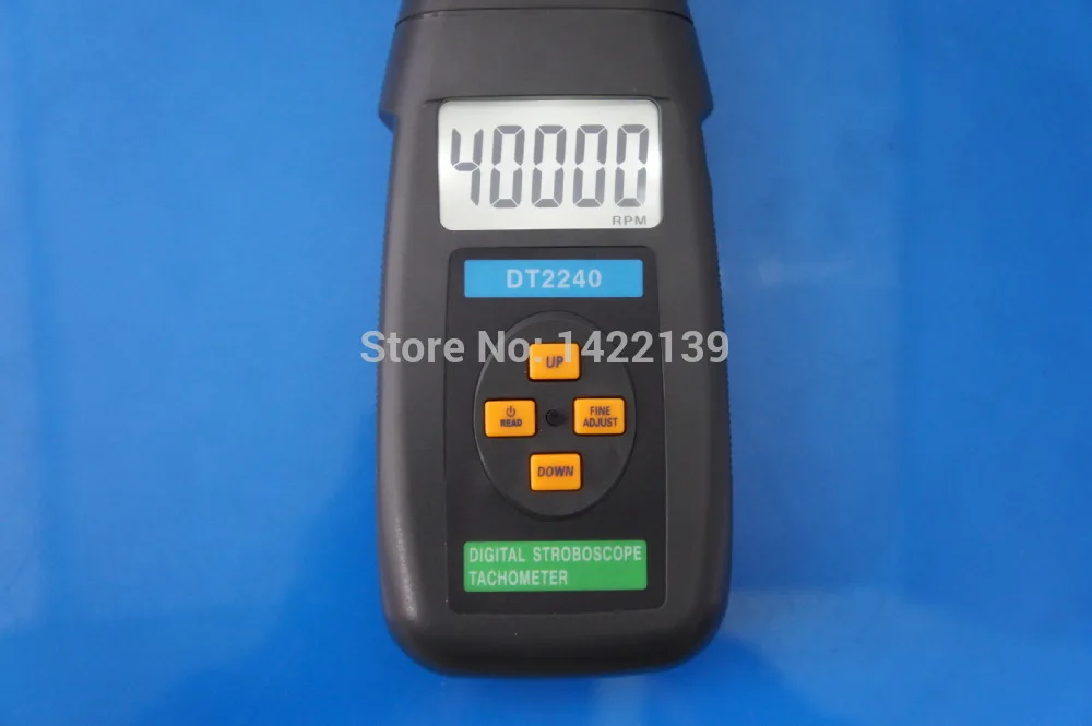 

DT2240B Handheld LCD Non-contact Stroboscope 60~40000 RPM Photo Tachometer High Intensity of flashlight