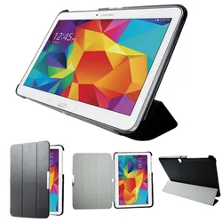 Sm-t530-funda inteligente de cuero para tableta Samsung Tab 4, carcasa ultrafina y delgada con soporte magnético, 10,1, t535, t531