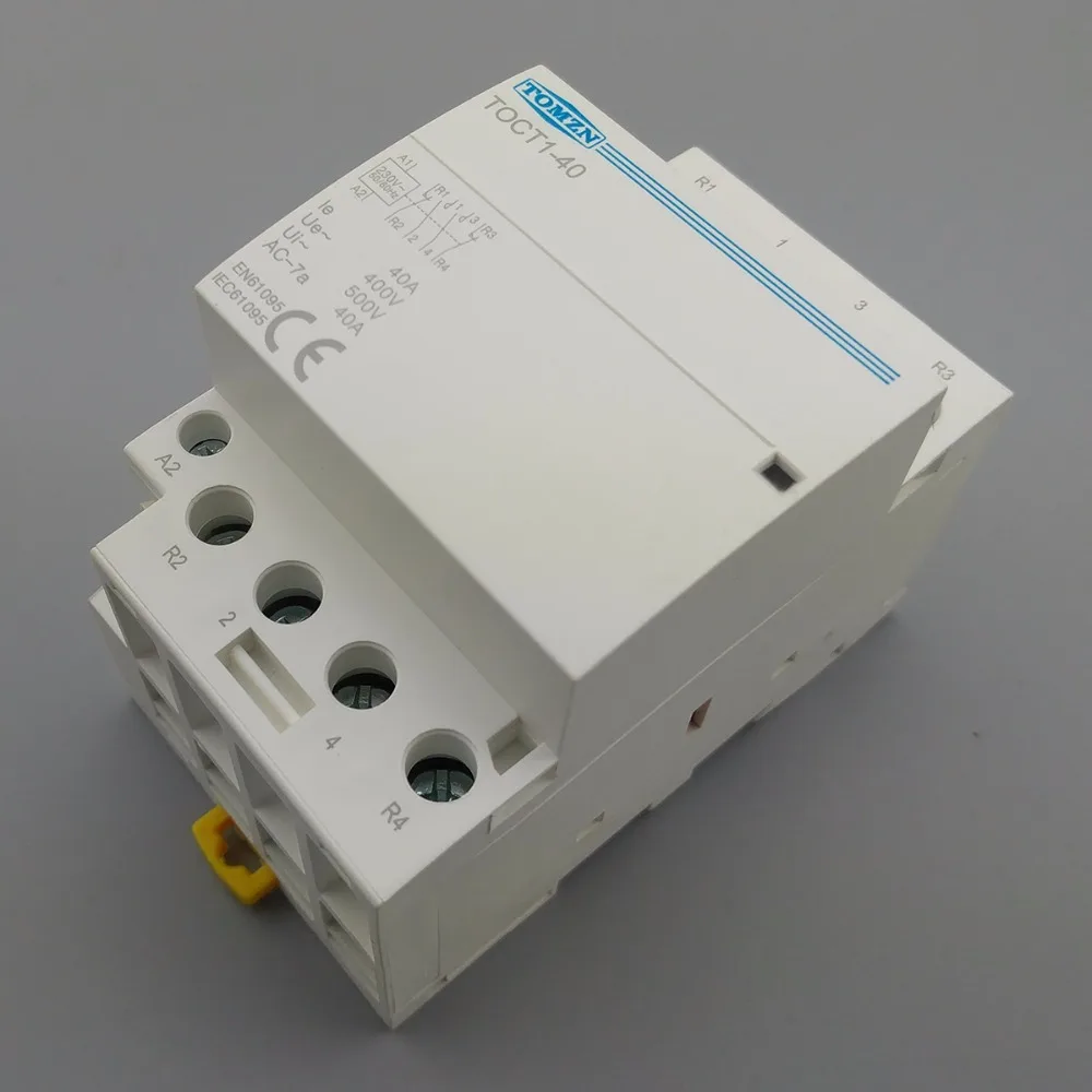 TOCT1 4P 40A 2NC 2NO 220V 400V~ 50/60HZ Din rail Household ac Modular contactor