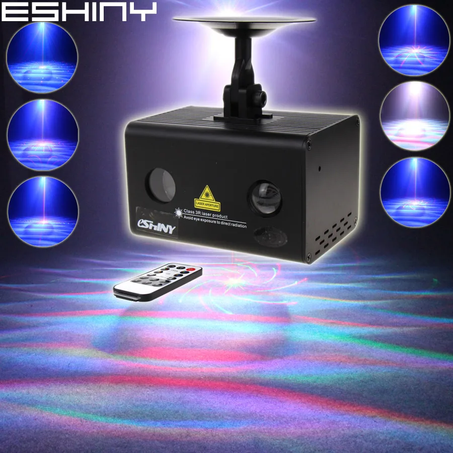 

Лазерный проектор ESHINY R & G с 32 узорами, светодиодный RGB-проектор с эффектом водяной Галактики для семейной вечеринки, Рождества, бара, дискотеки, танцев, сцены, освещение KTV T214D3