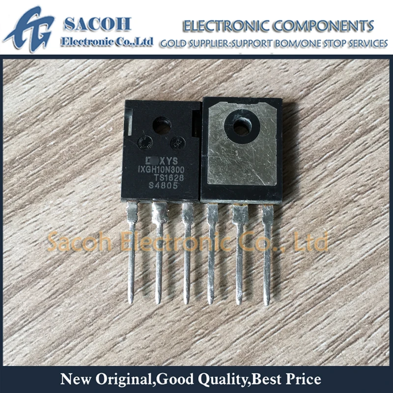 

Refurbished Original 1Pcs/Lot IXGH10N300 10N300 TO-247 10A 3000V High Voltage Power IGBT Transistor