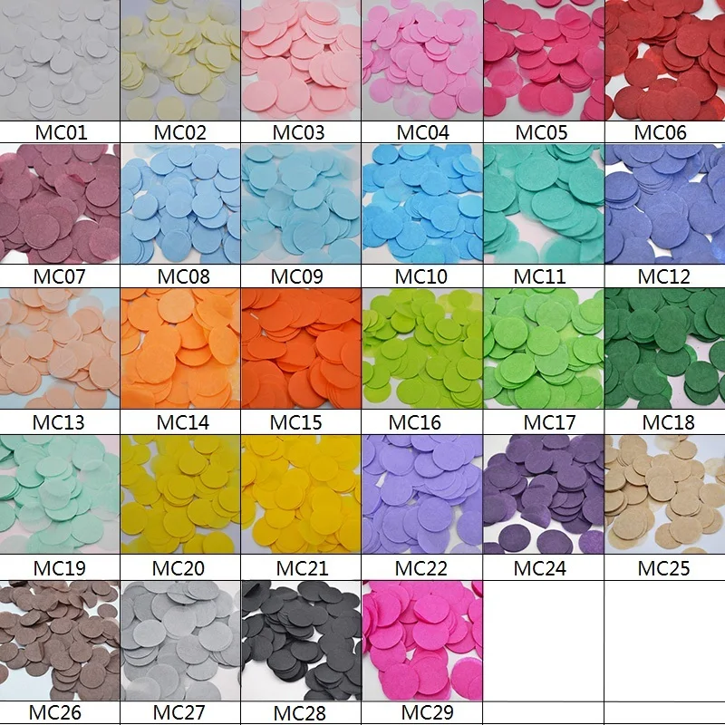 

4000pcs/bag Round Mini 1cm tissue Paper Confetti Birthday Party Decor Wedding Sprinkles Table Scatter Pinata Fillers