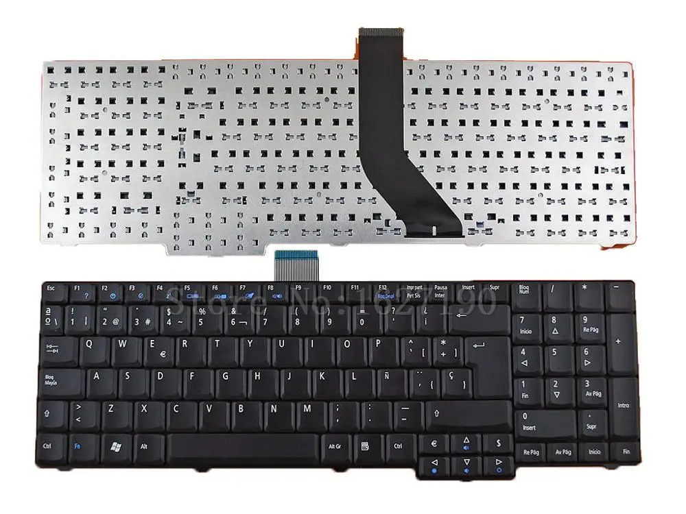 

SP Spanish Keyboard for Acer Aspire 7230 7530 7530G 7630 7730 7730G BLACK New Laptop Keyboards With Free Shipping