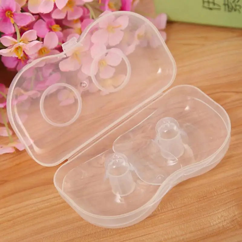 2Pcs/pack Shell Ultra-thin Silicone Nipple Breast Shield Maternity Silica Gel Nipple Protector Baby Breast Milk Feeding