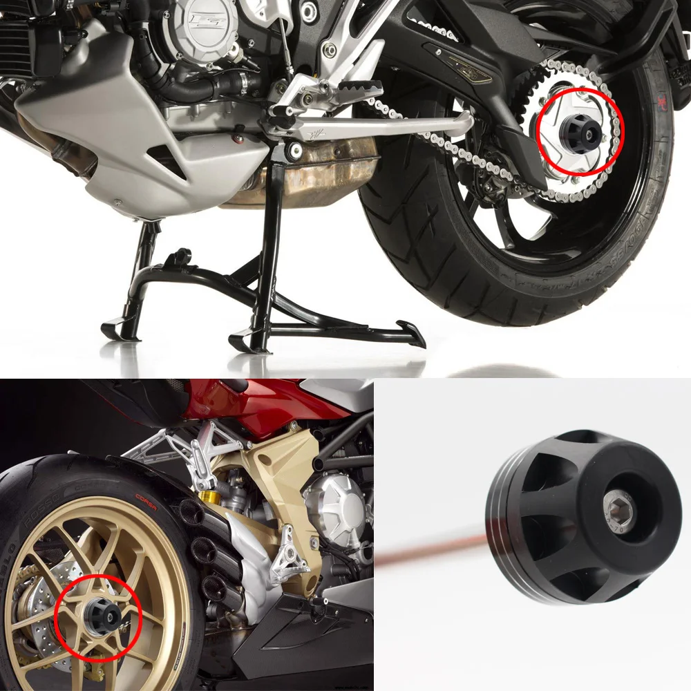 

Motorcycle Front & Rear Axle Fork Crash Sliders Cap Pad Wheel Protector Falling Protection For HONDA CBR CBR600RR 2007-2008