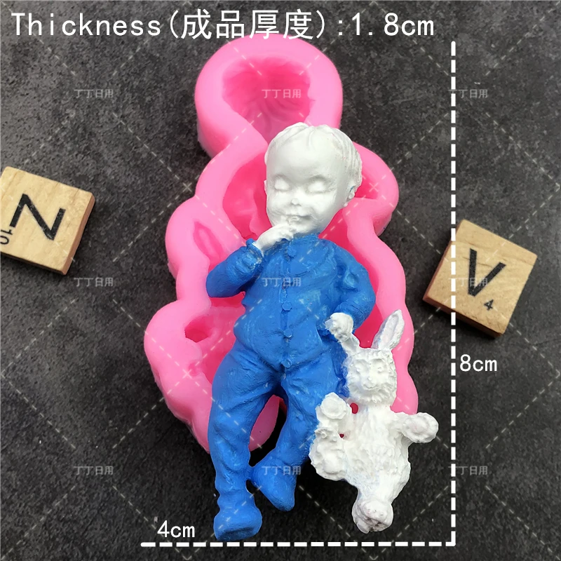 3D Sleep baby handmade soap mold Baby Silicone Molds for Cake Sugar Candy Mold DIY Design Fondant Decorating Tools