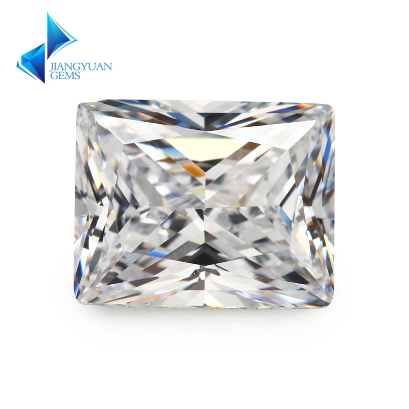 Rectangle Shape 5A White Color CZ Stone 1.5x2-13x18mm Zircon Synthetic Gems Cubic Zirconia For Jewelry