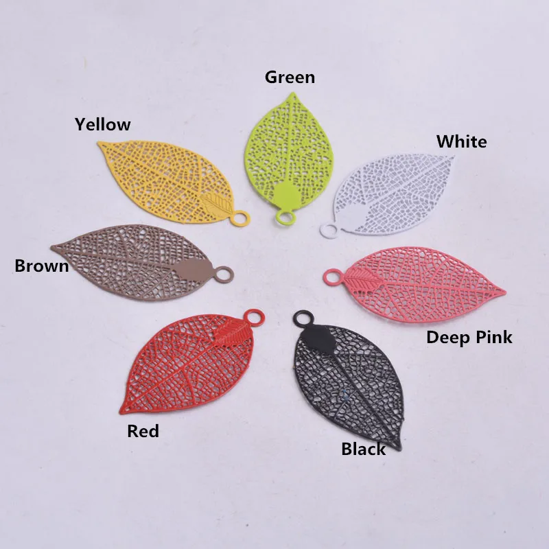 50pcs AA2209 20mm*38mm Painted Shell Shape Charms